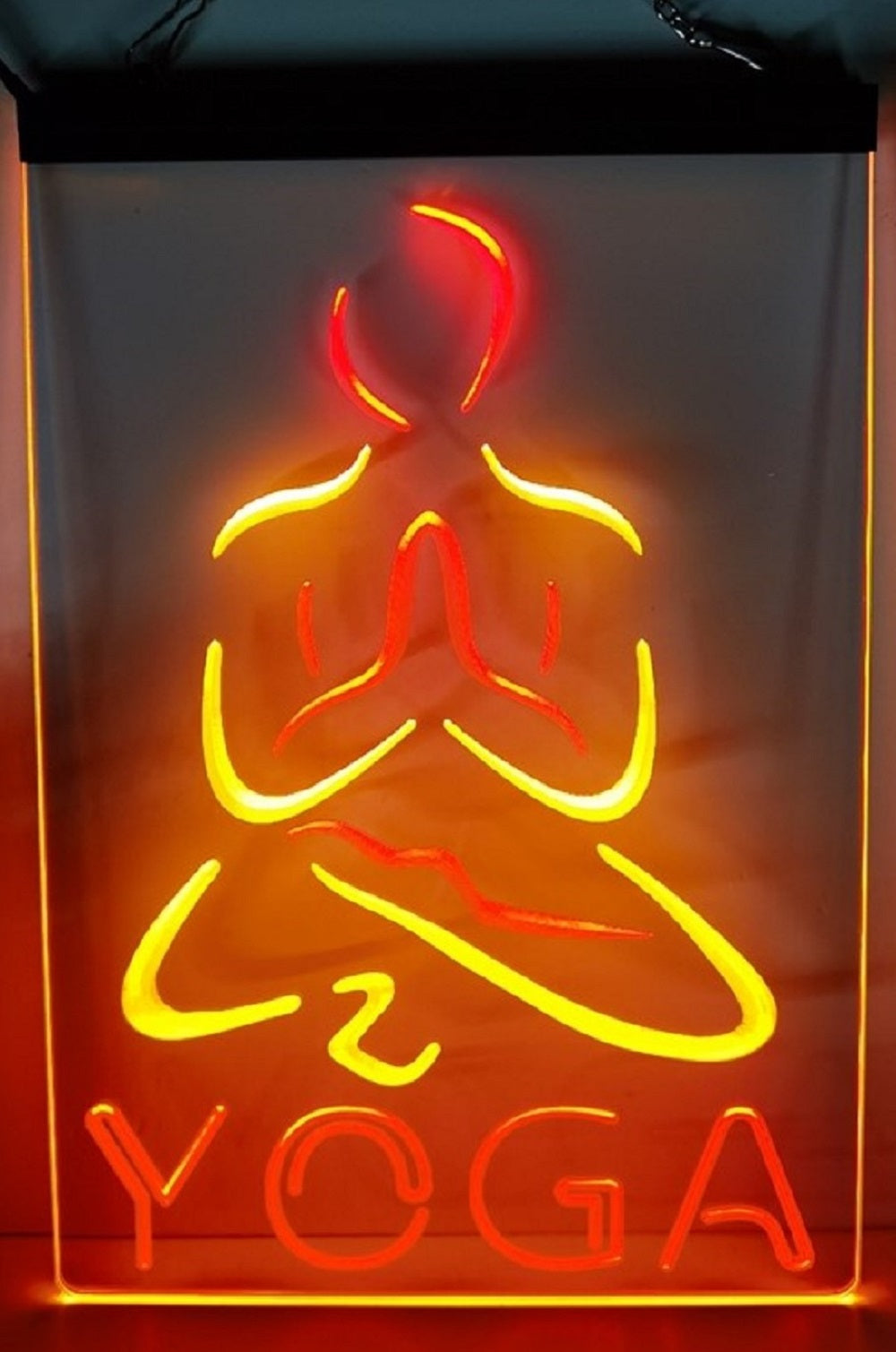 Yoga Led Neon Sign Dual Color Home Sports Room Yoga Club Decor
