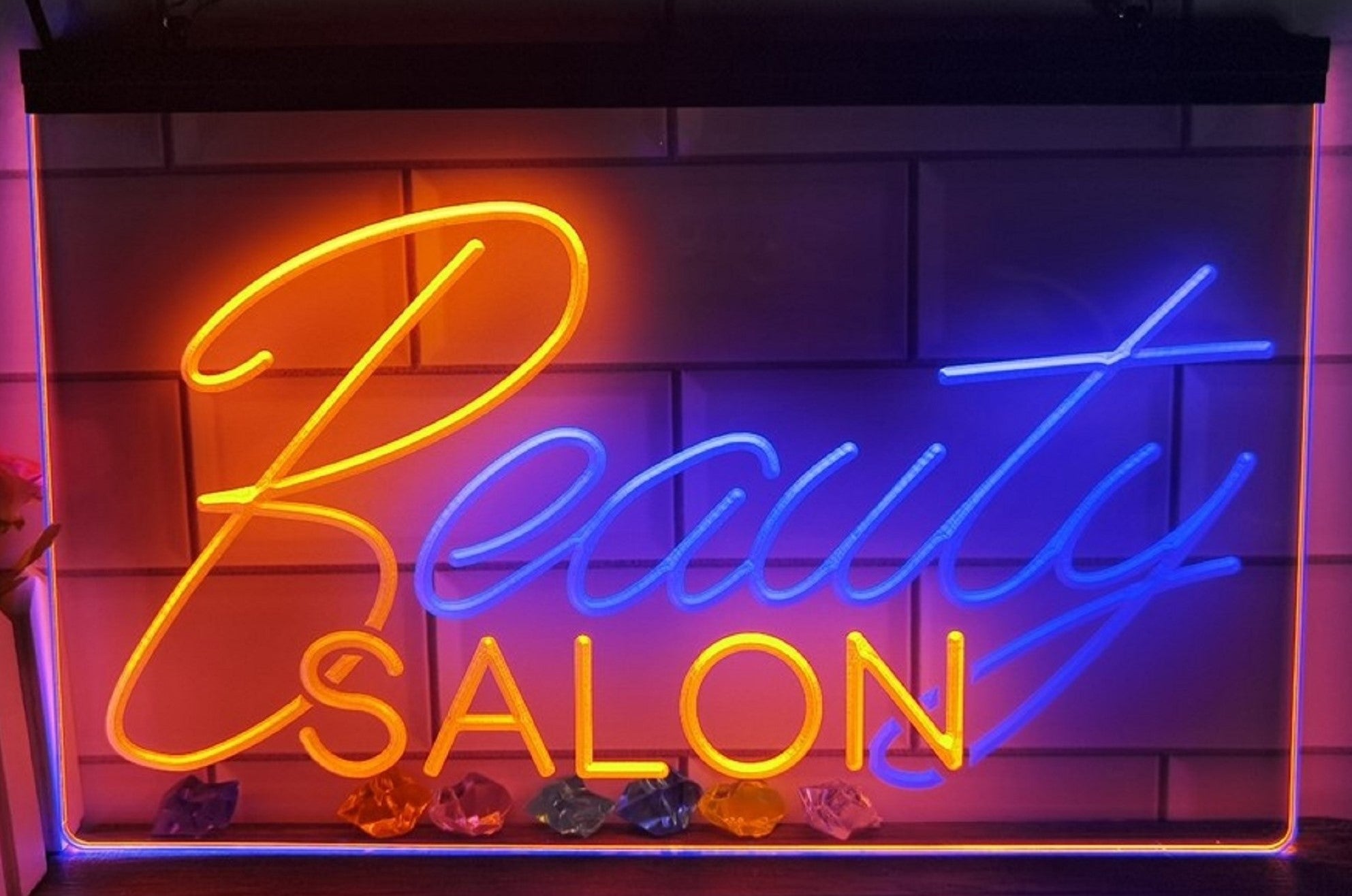 Beauty Salon Led Neon Sign Dual Color Hair Spa Beauty Salon Decor