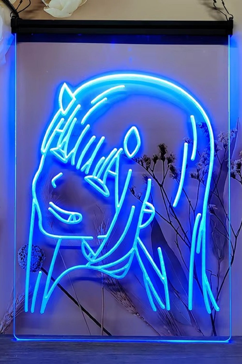 Anime Zero Two Led Neon Sign Home Girls Room Studio Gaming Room Decor