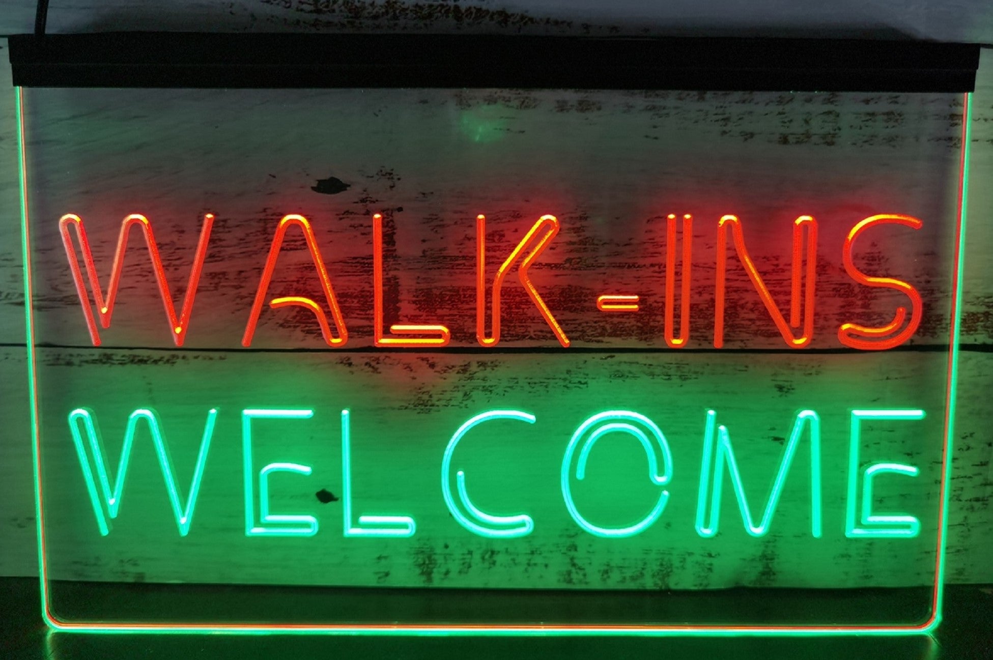Walk IN Welcome Led Neon Sign Dual Color Shop Store Coffee Shop Restaurant Decor