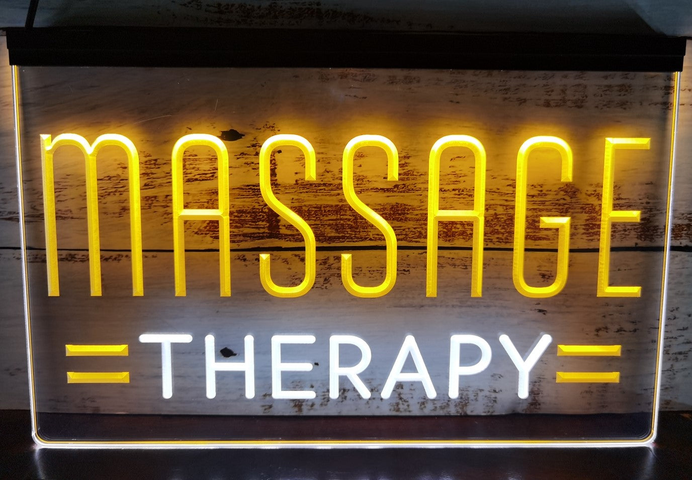 Massage Therapy Salon Led Neon Sign Dual Color Massage Salon Decor