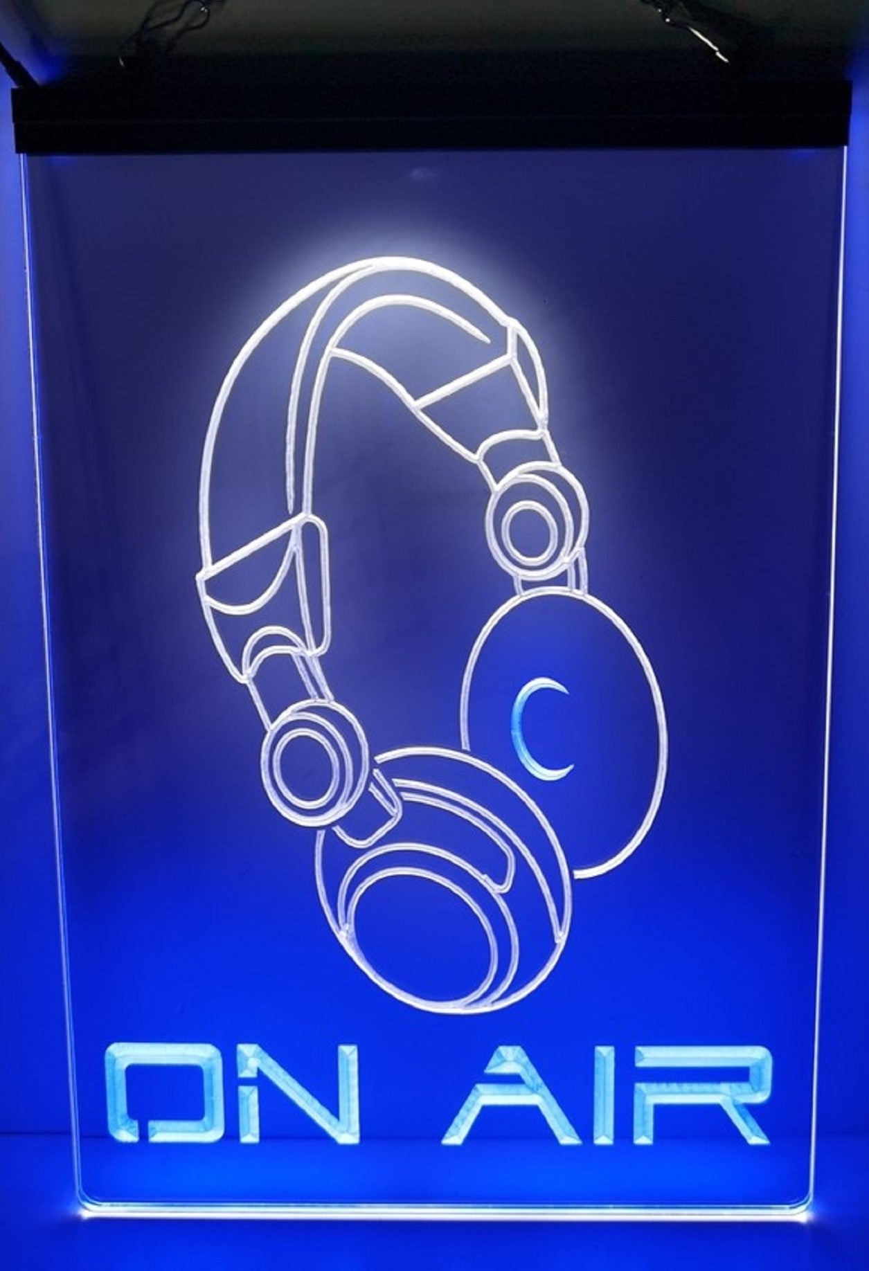 On Air Headphone Led Neon Sign Dual ColoR Music Room Audio Recording Studio Decor