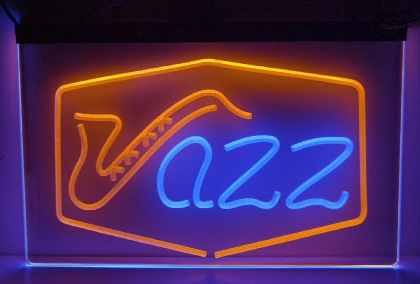 Jazz Led Neon Sign Dual Color Home Music Room Recording Studio Jazz Club Decor