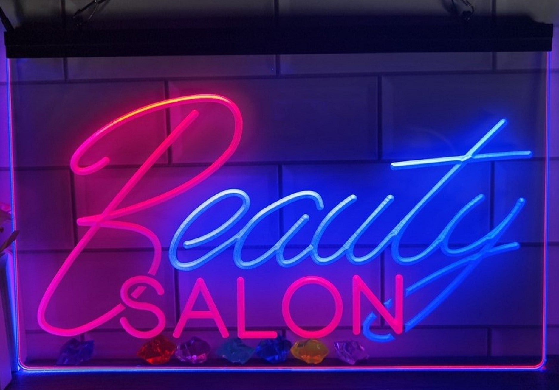 Beauty Salon Led Neon Sign Dual Color Hair Spa Beauty Salon Decor