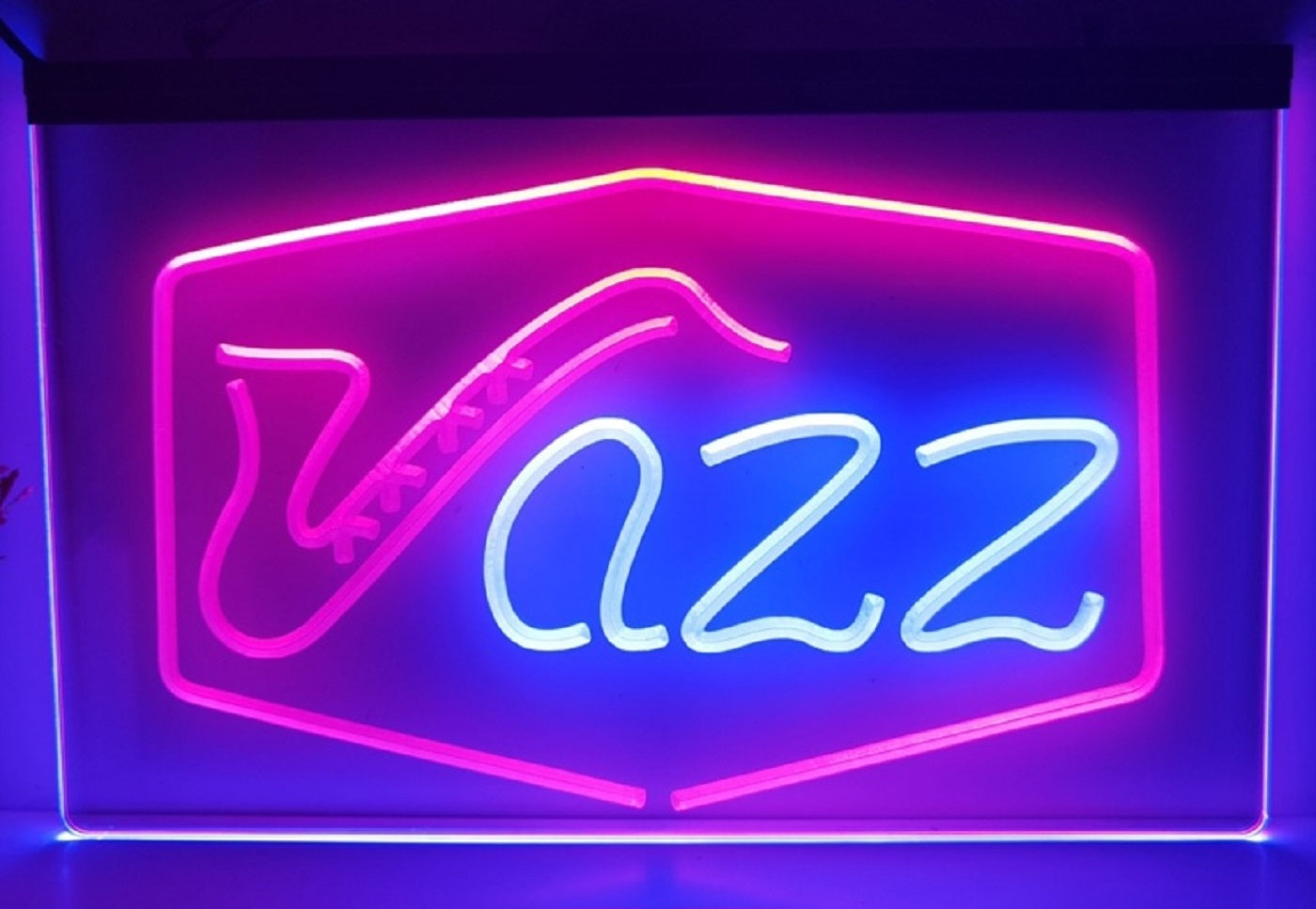 Jazz Led Neon Sign Dual Color Home Music Room Recording Studio Jazz Club Decor