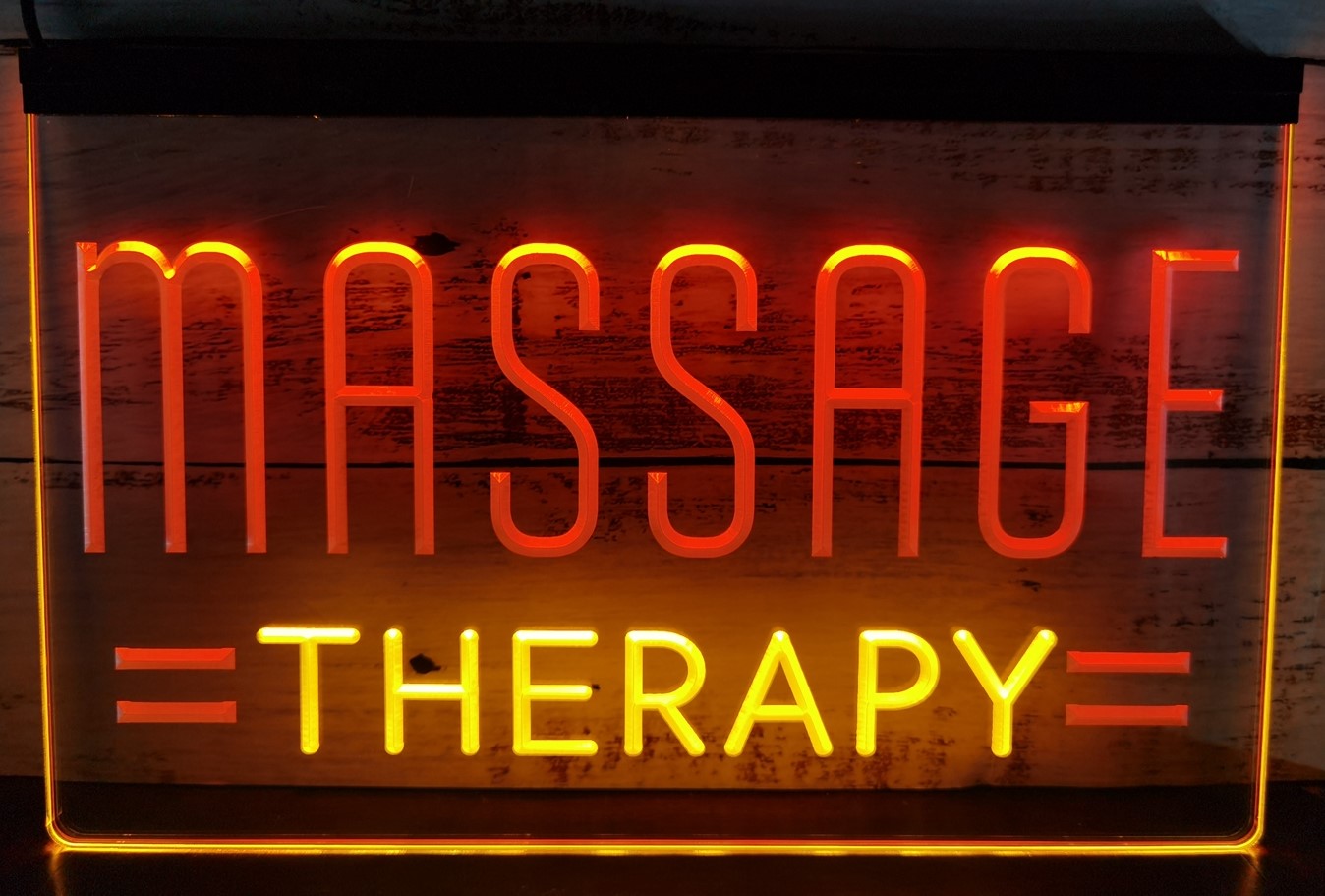 Massage Therapy Salon Led Neon Sign Dual Color Massage Salon Decor