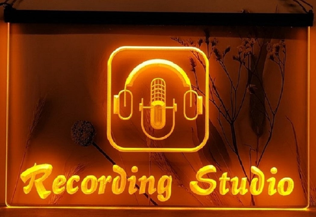 Recording Studio Headphone Led Neon Sign Home Music Room Recording Studio Decor