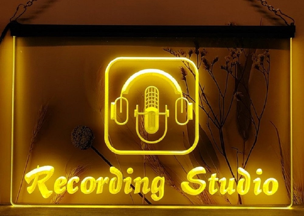 Recording Studio Headphone Led Neon Sign Home Music Room Recording Studio Decor