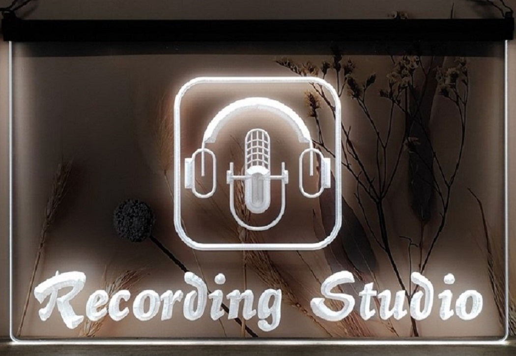 Recording Studio Headphone Led Neon Sign Home Music Room Recording Studio Decor