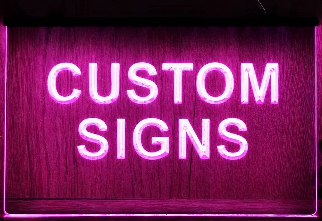 Custom Text Logo Led Neon Sign Wall Hanging Or Desktop Decor