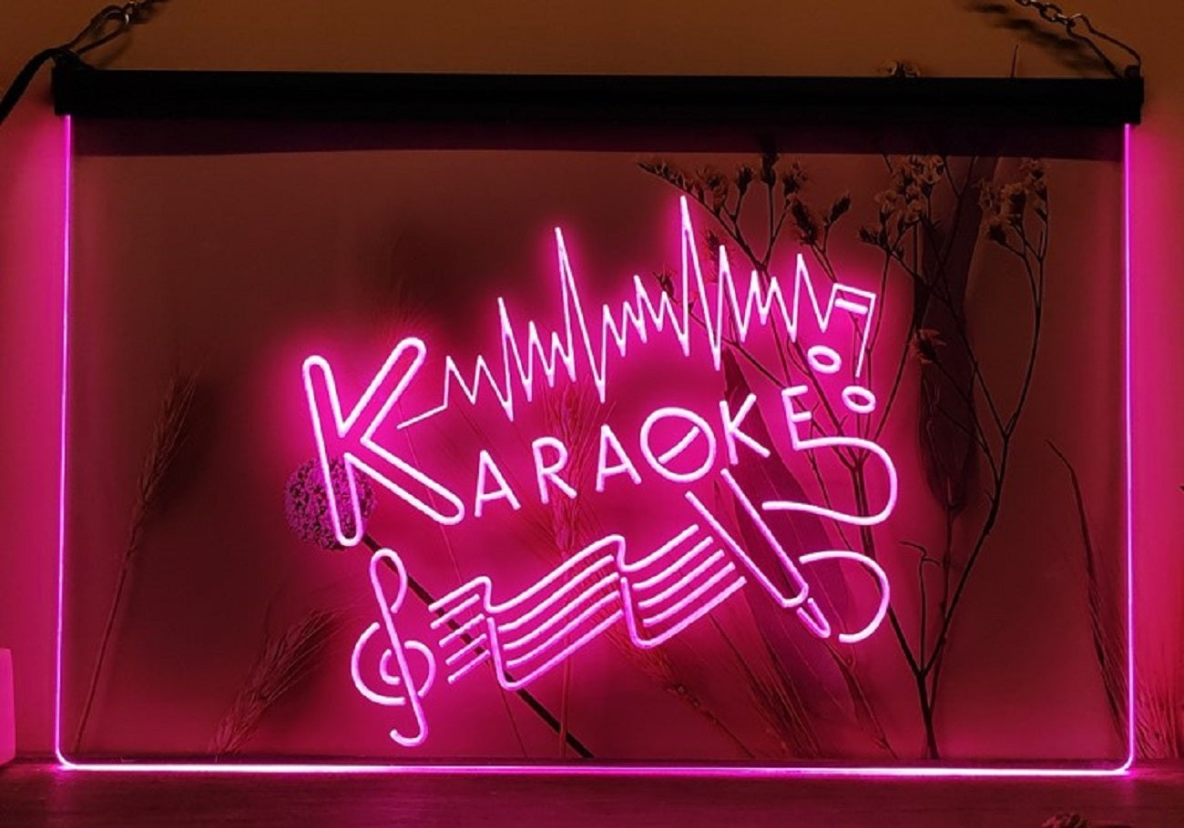 Karaoke Music Led Neon Sign Home Music Room Studio Music Shop Decor