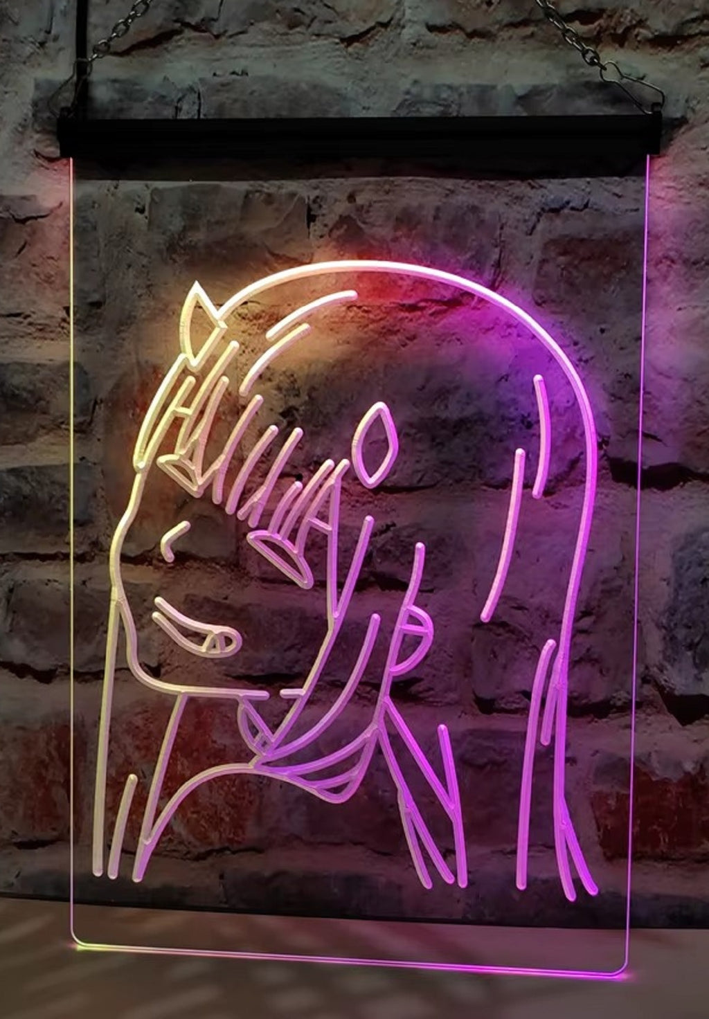 Anime Zero Two Led Neon Sign Multi Mode Home Girls Room Studio Gaming Room Decor