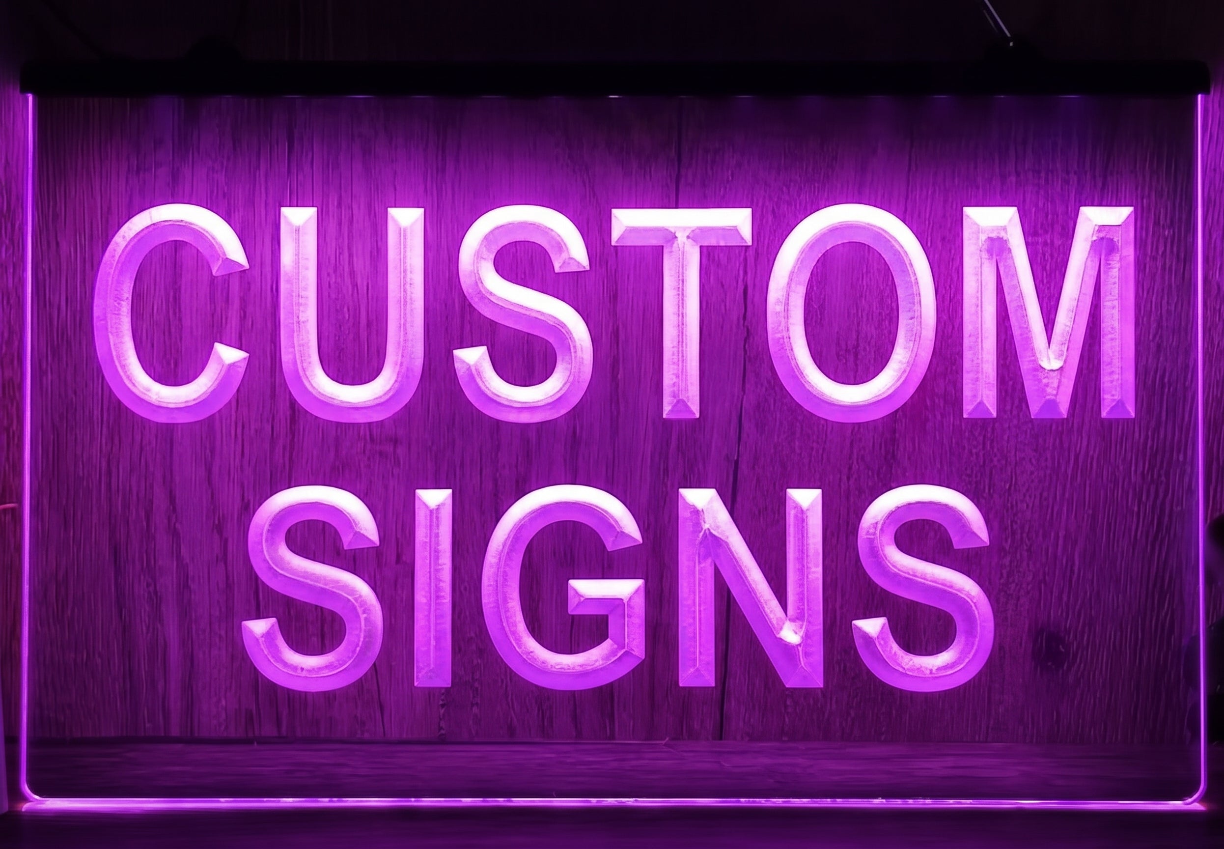 Custom Text Logo Led Neon Sign Wall Hanging Or Desktop Decor