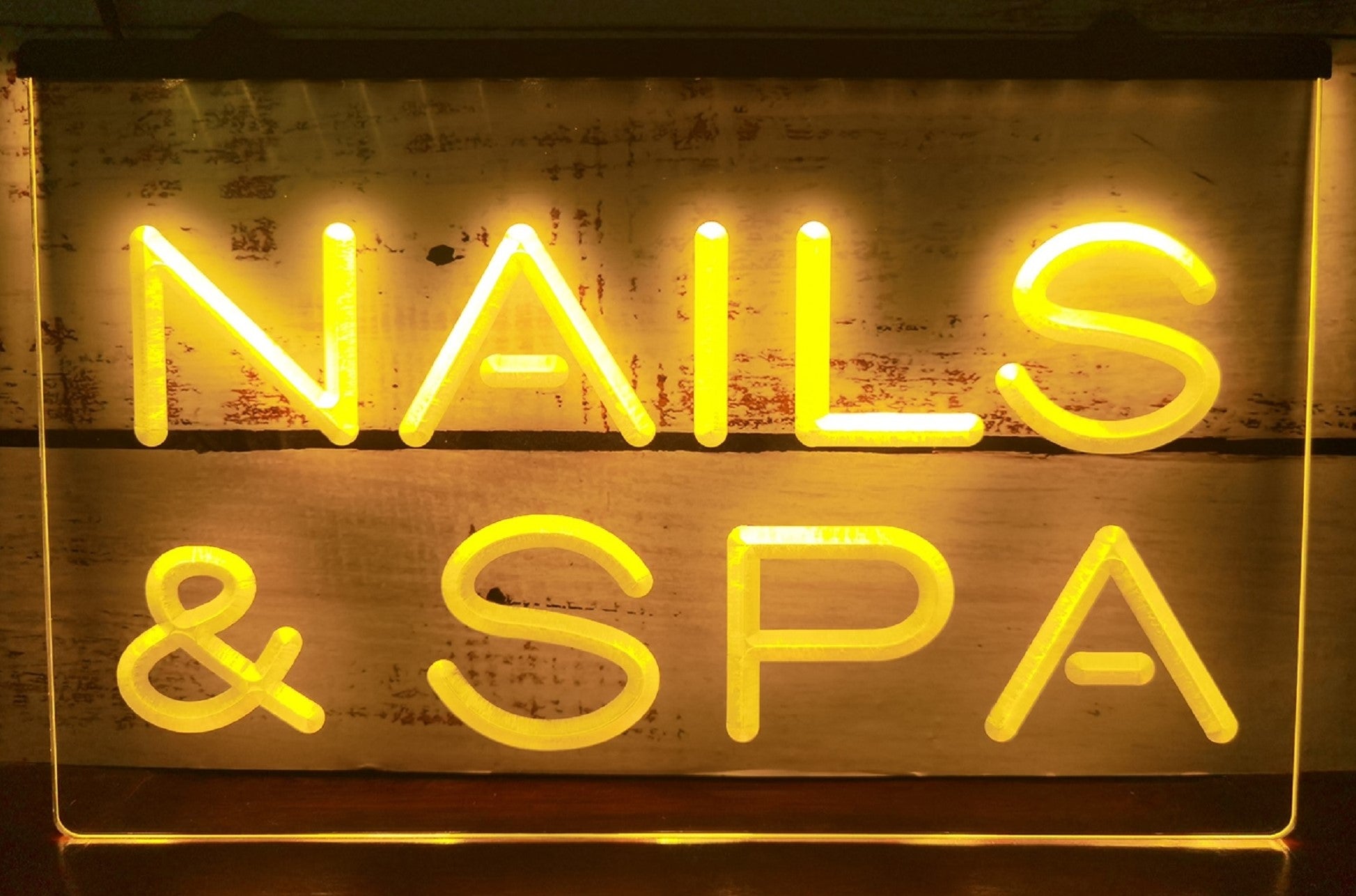 Nails & SPA Led Neon Sign Spa Beauty Salon Decor Wall Hanging OR Desktop
