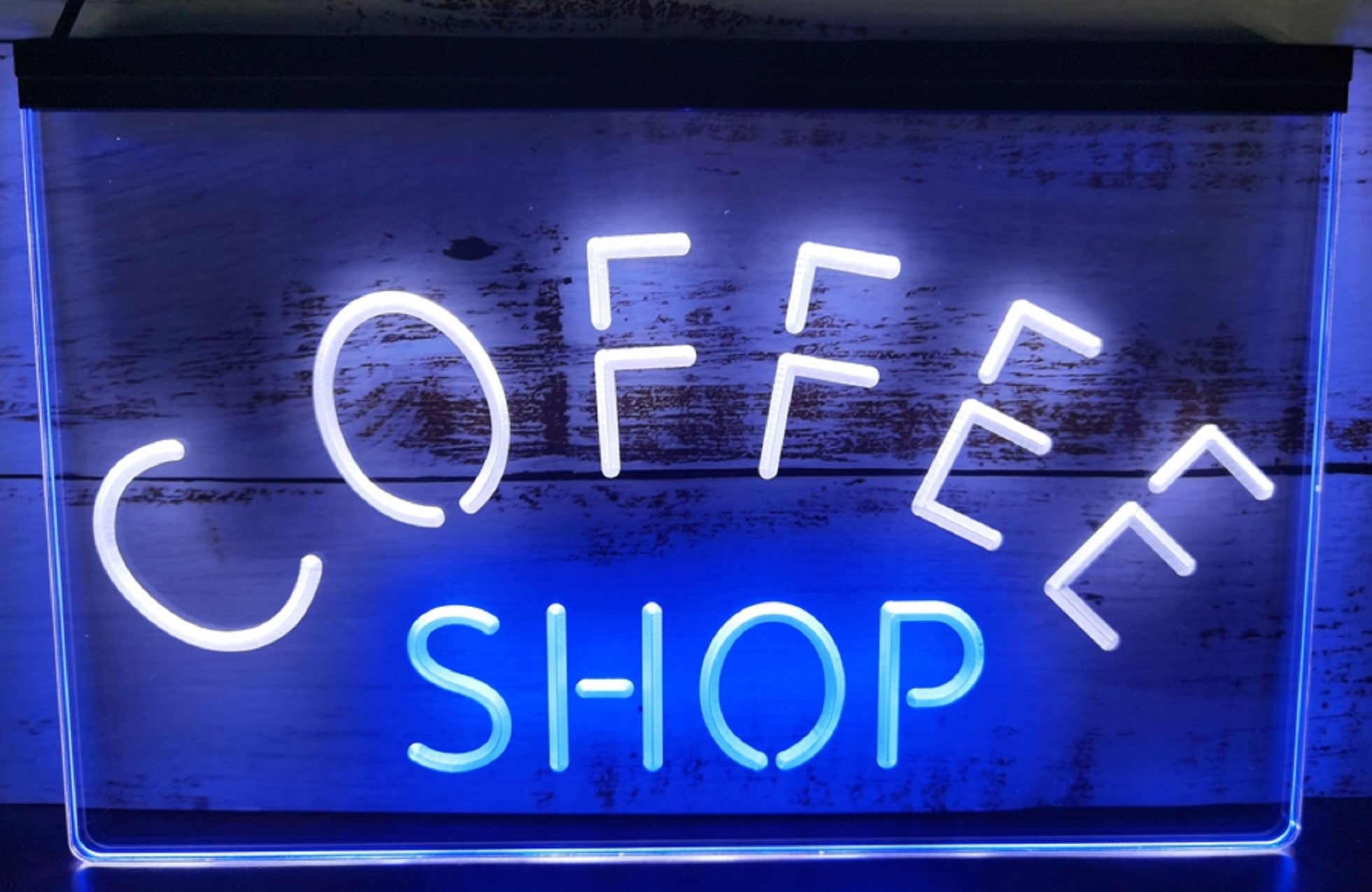 Coffee Shop Led Neon Sign Dual Color Coffee Shop Decor