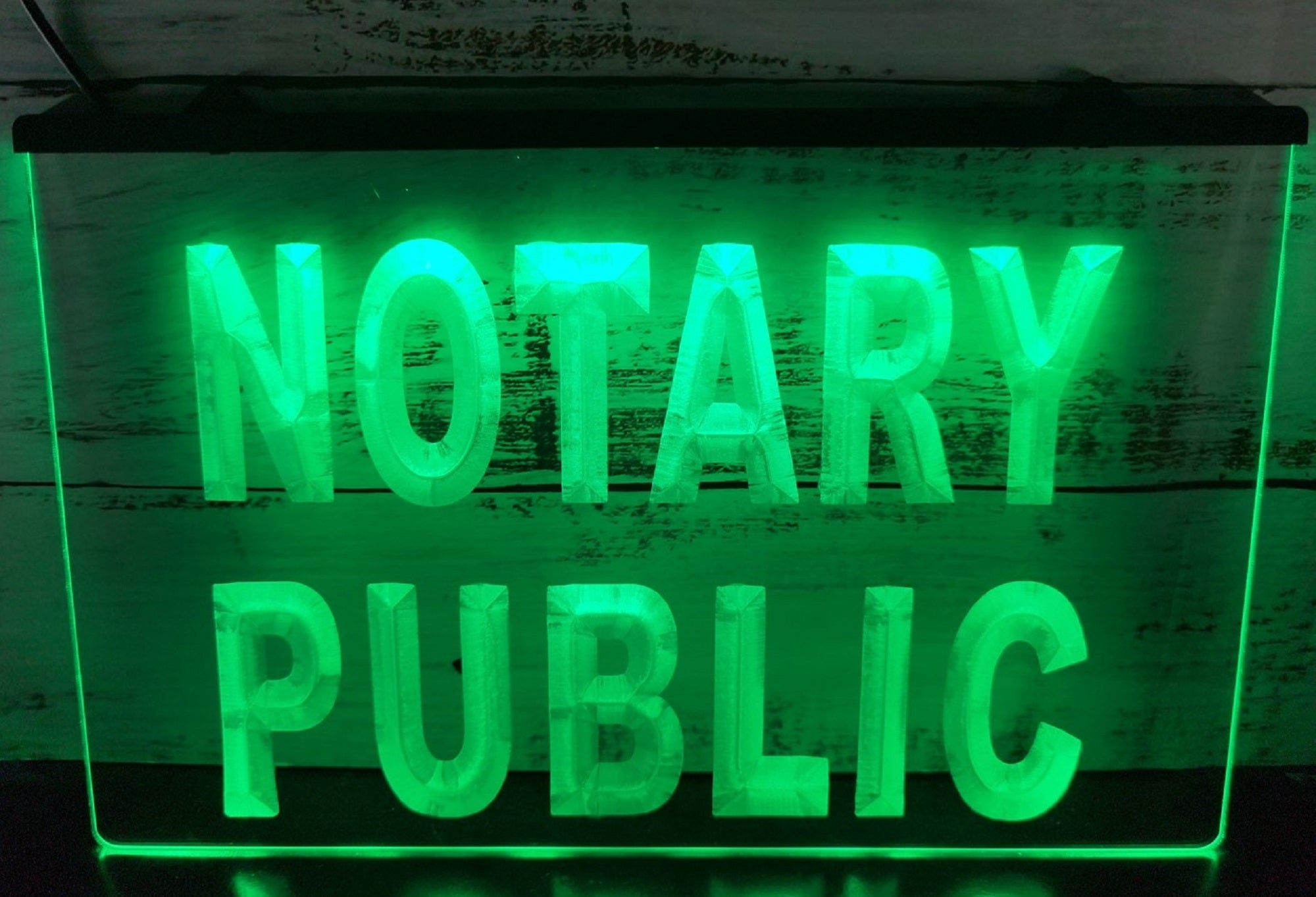 Notary Public Led Neon Sign Notary Public Signatory Office Decor