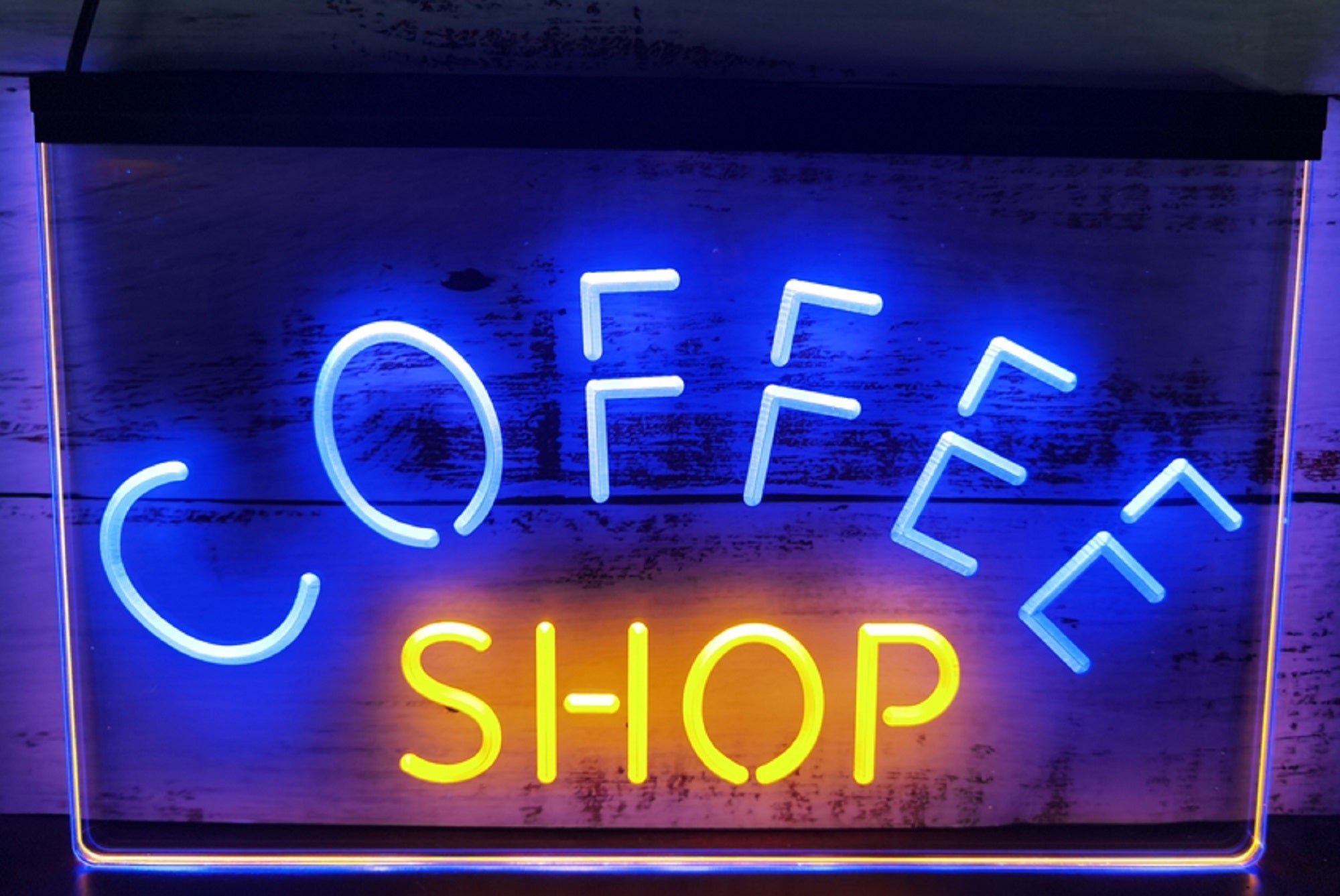 Coffee Shop Led Neon Sign Dual Color Coffee Shop Decor