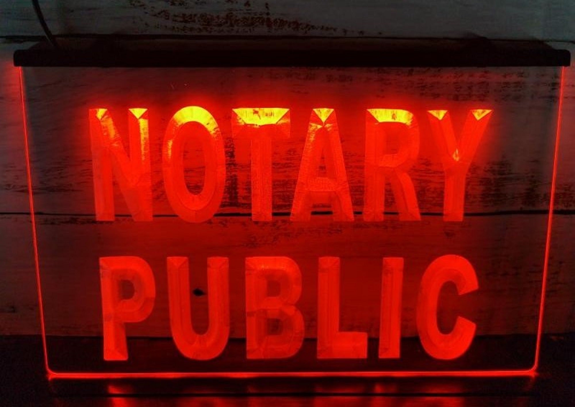Notary Public Led Neon Sign Notary Public Signatory Office Decor