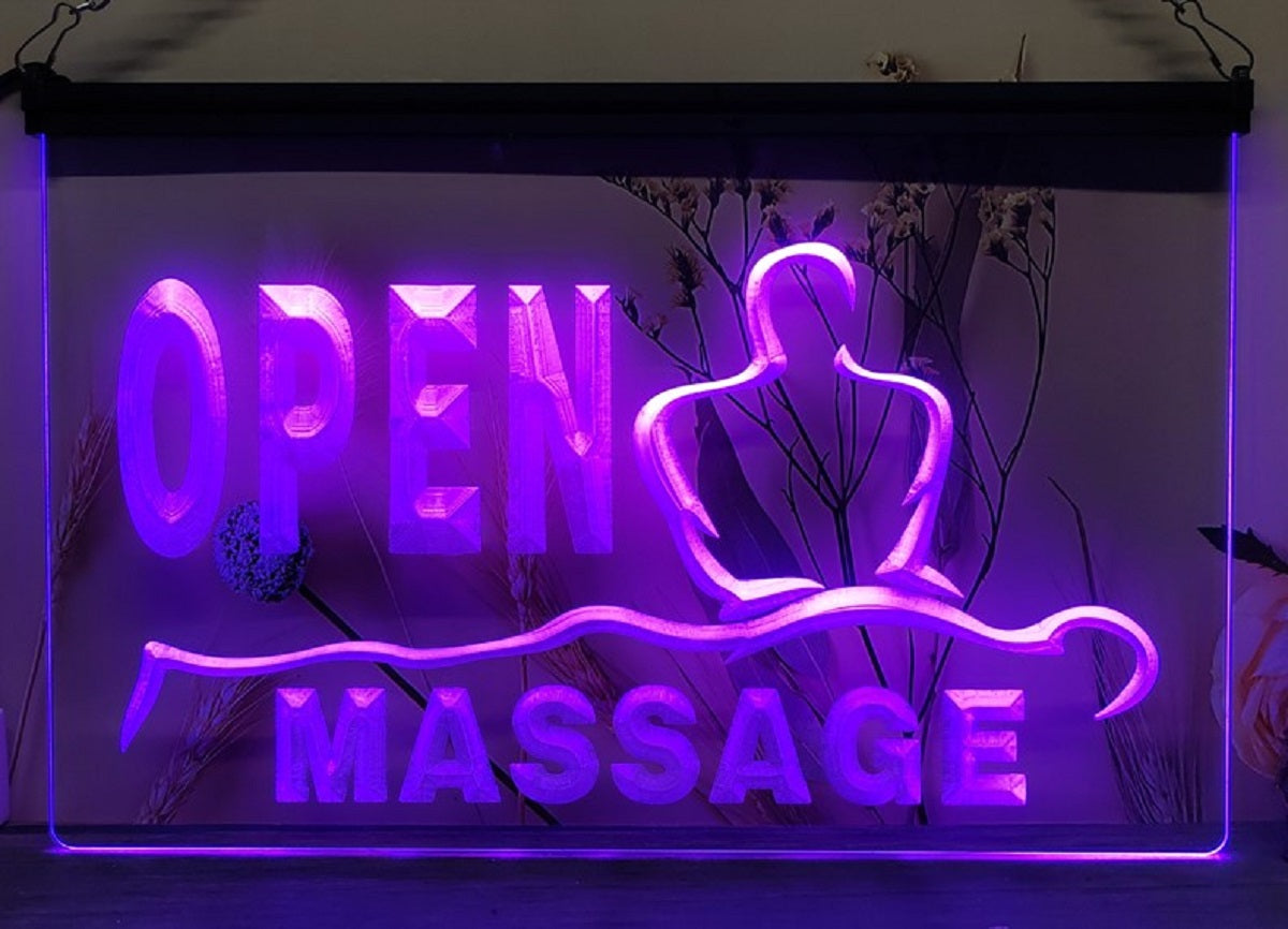 Open Massage  Led Neon Sign Spa Massage Beauty Salon Decor