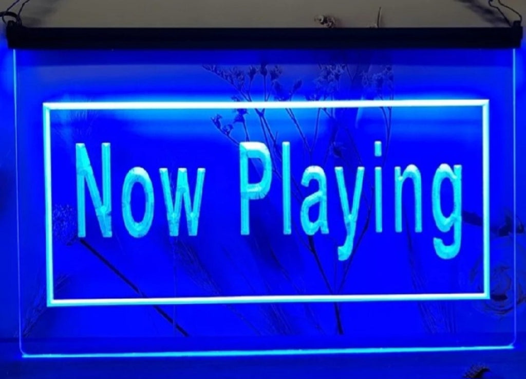 Now Playing Led Neon Sign Home Movie Room Cinema Film Studio Decor