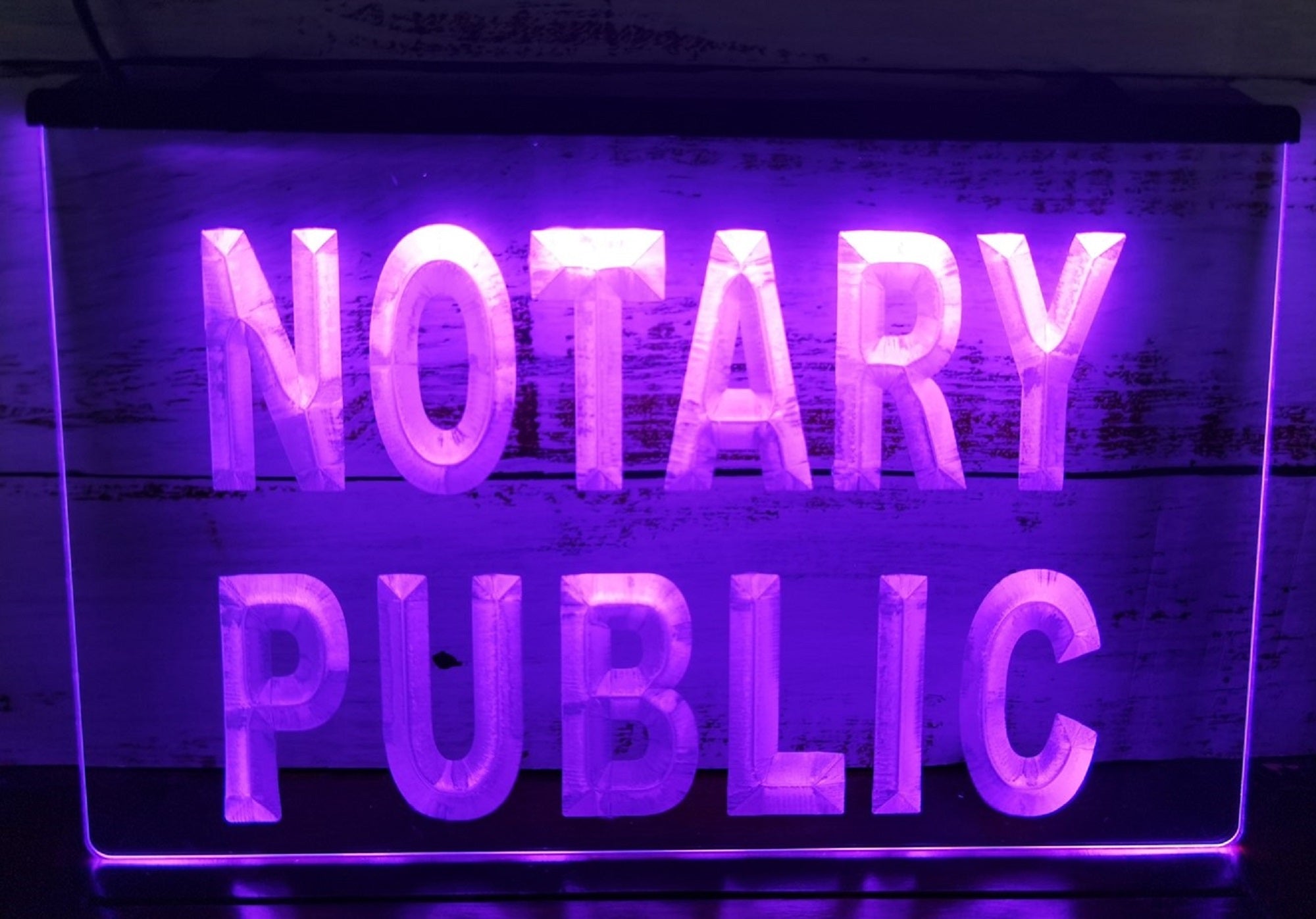 Notary Public Led Neon Sign Notary Public Signatory Office Decor