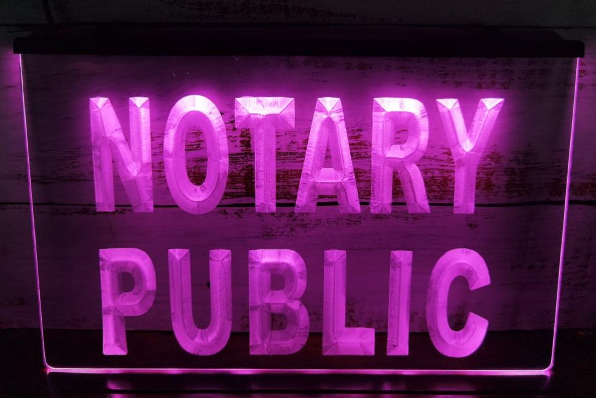 Notary Public Led Neon Sign Notary Public Signatory Office Decor