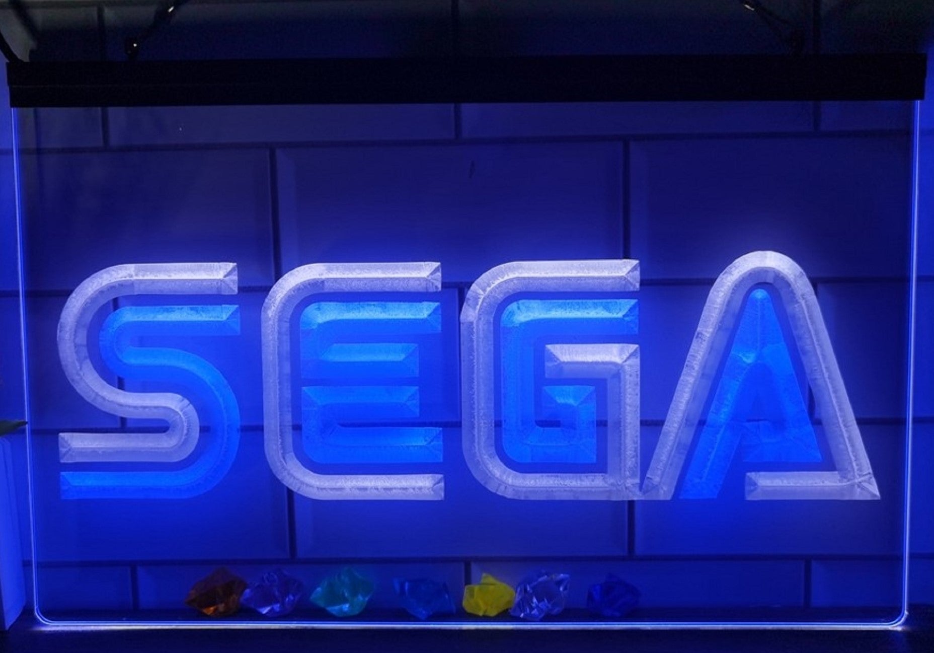 Sega Led Neon Sign Dual Color Home Kids Room Arcade Gaming Shop Decor