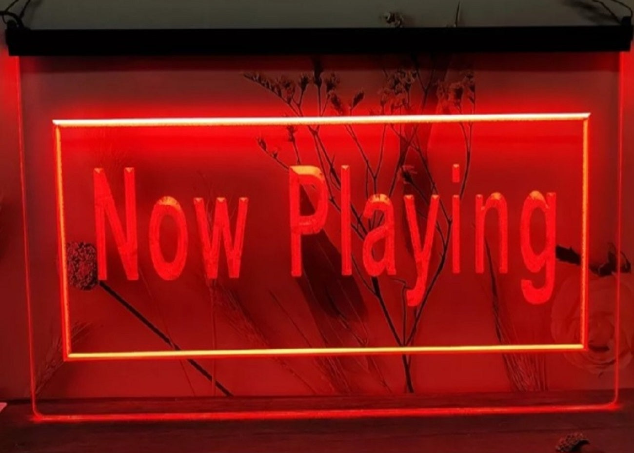 Now Playing Led Neon Sign Home Movie Room Cinema Film Studio Decor