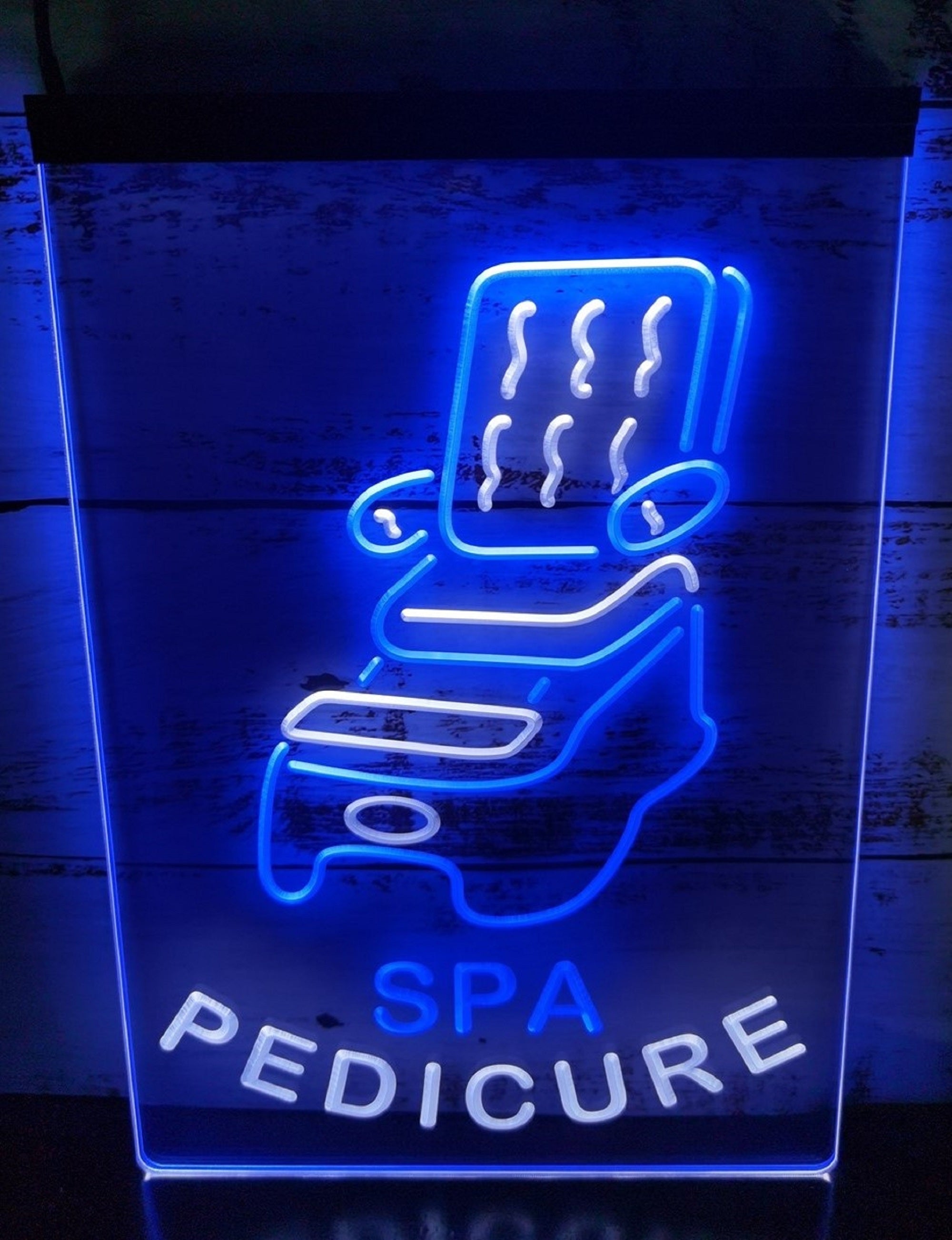 Pedicure SPA Led Neon Sign Dual Color Beauty Spa Salon Decor Wall Hanging OR Desktop