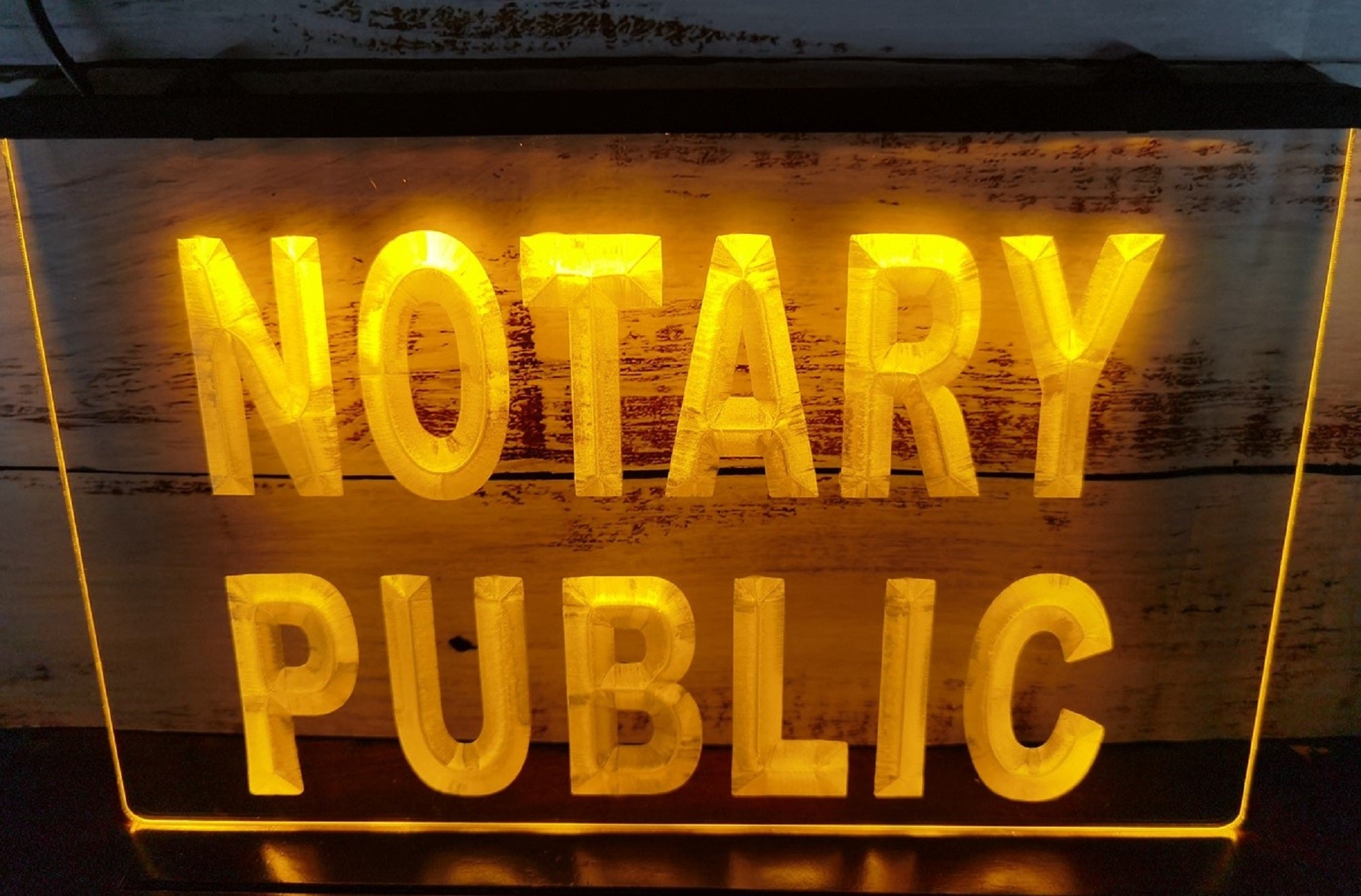 Notary Public Led Neon Sign Notary Public Signatory Office Decor