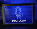 On Air Headphone Led Neon Sign Framed Music Room Audio Recording Studio Decor