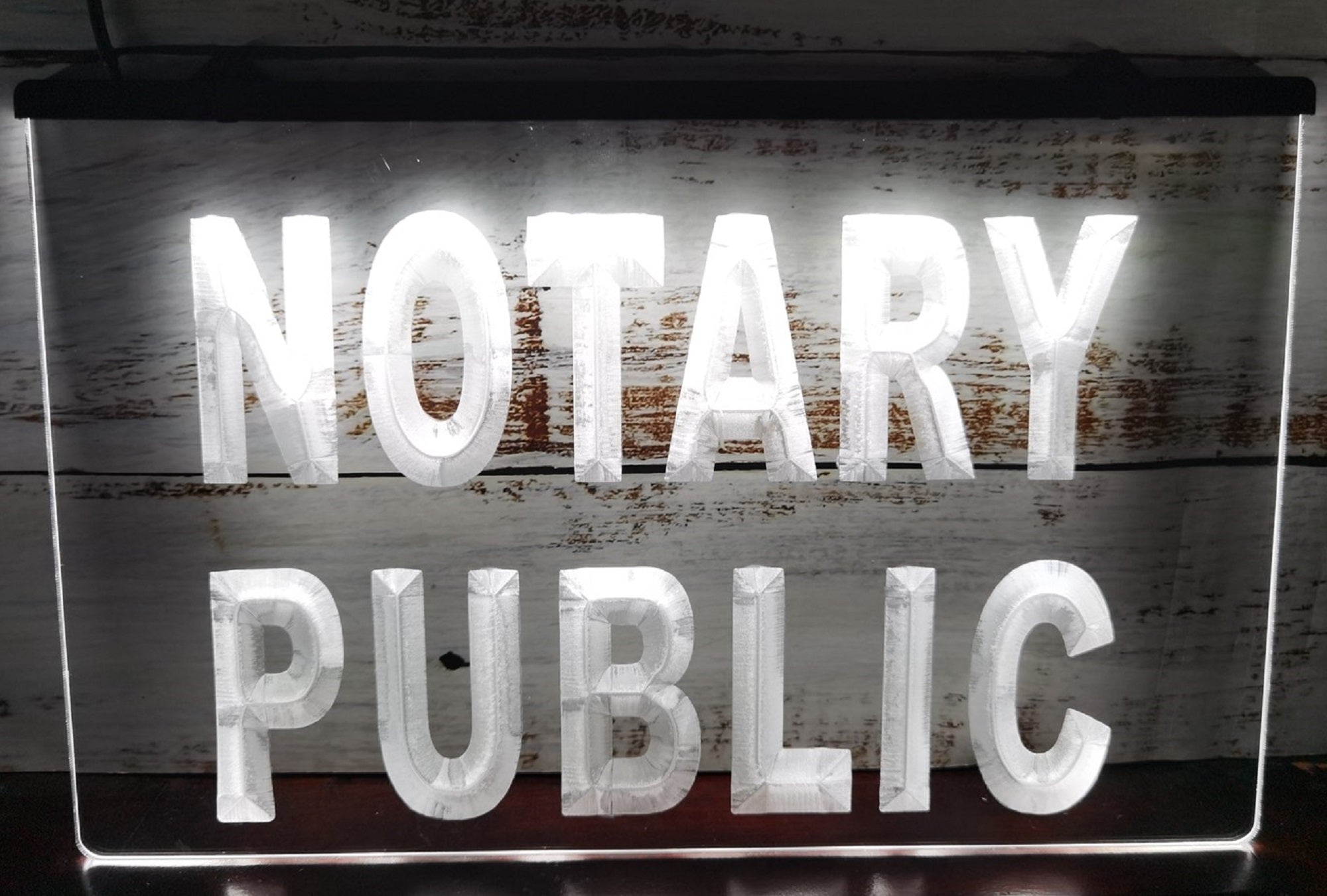 Notary Public Led Neon Sign Notary Public Signatory Office Decor