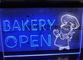 Bakery Open Led Neon Sign Dual Color Bakery Boulangerie Decor Wall Hanging