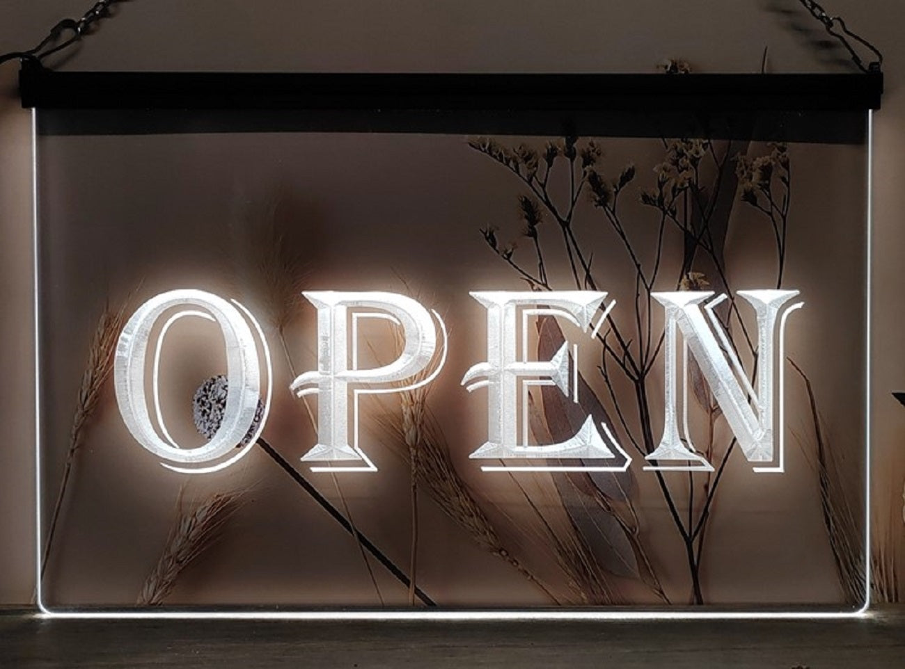 Open Led Neon Sign Store Shop Grocery Restaurant Decor Wall Hanging