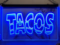 Tacos Led Neon Sign Mexican Restaurant Wall Or Desktop Decor