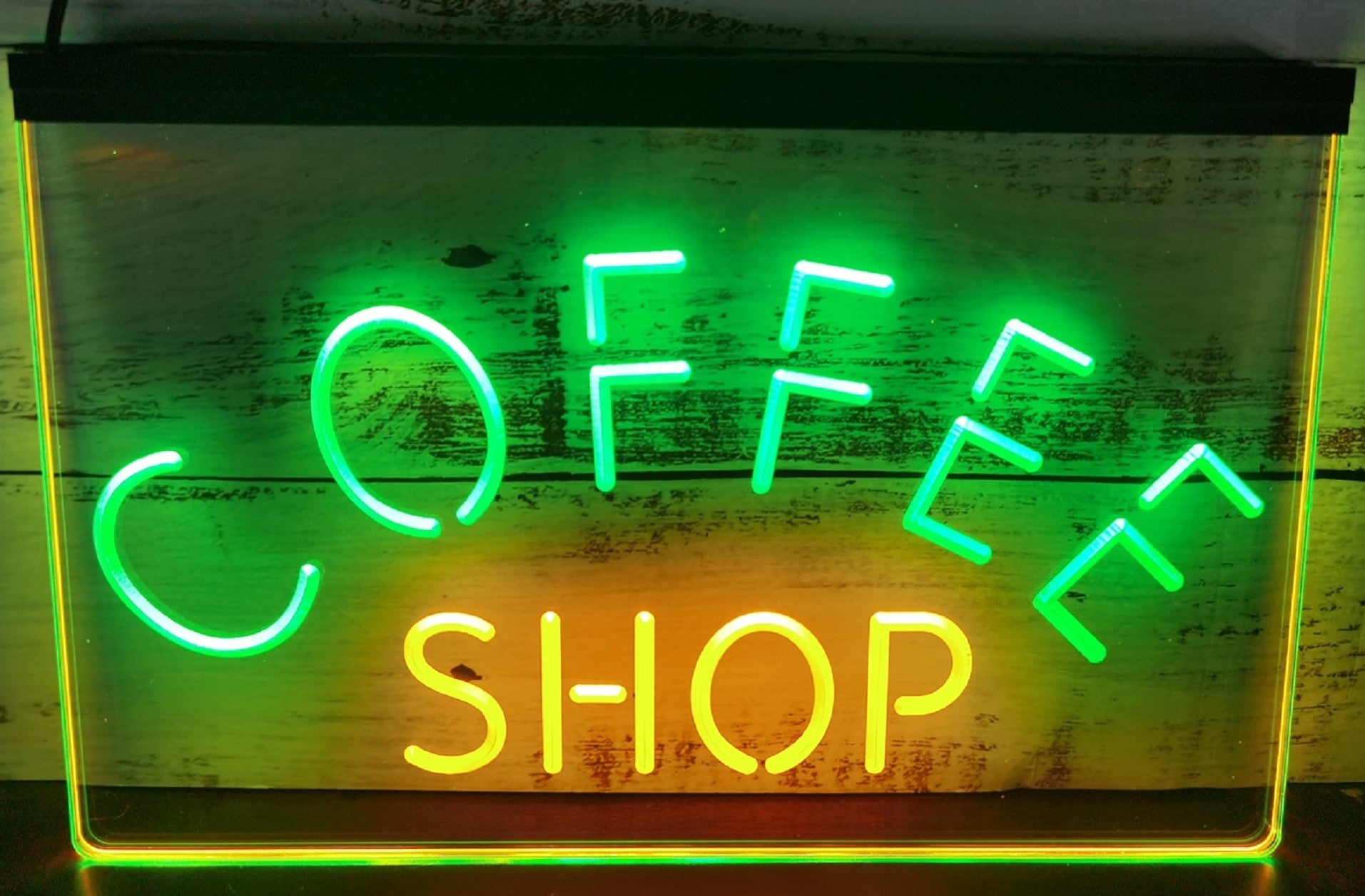 Coffee Shop Led Neon Sign Dual Color Coffee Shop Decor