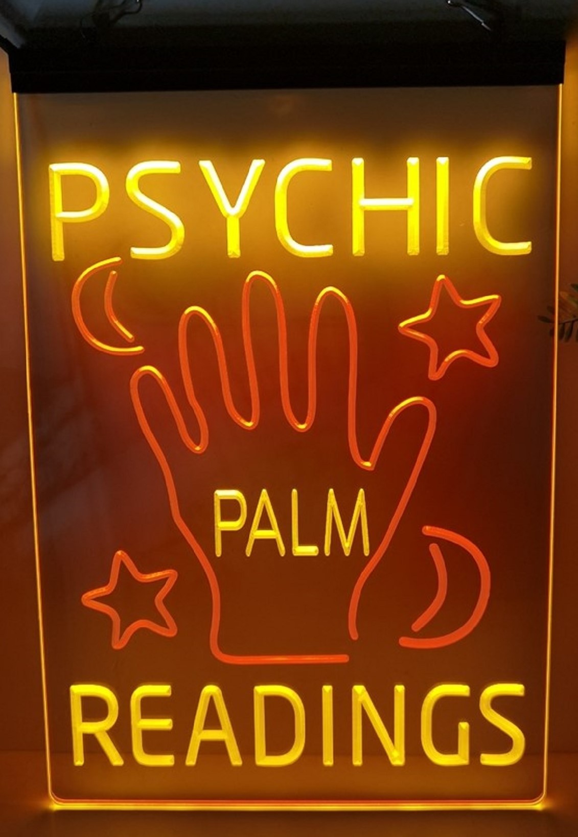 Psychic Palm Readings Led Neon Sign Dual Color Psychic Tarot Shop Decor