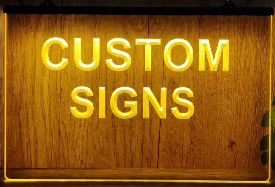 Custom Text Logo Led Neon Sign Wall Hanging Or Desktop Decor
