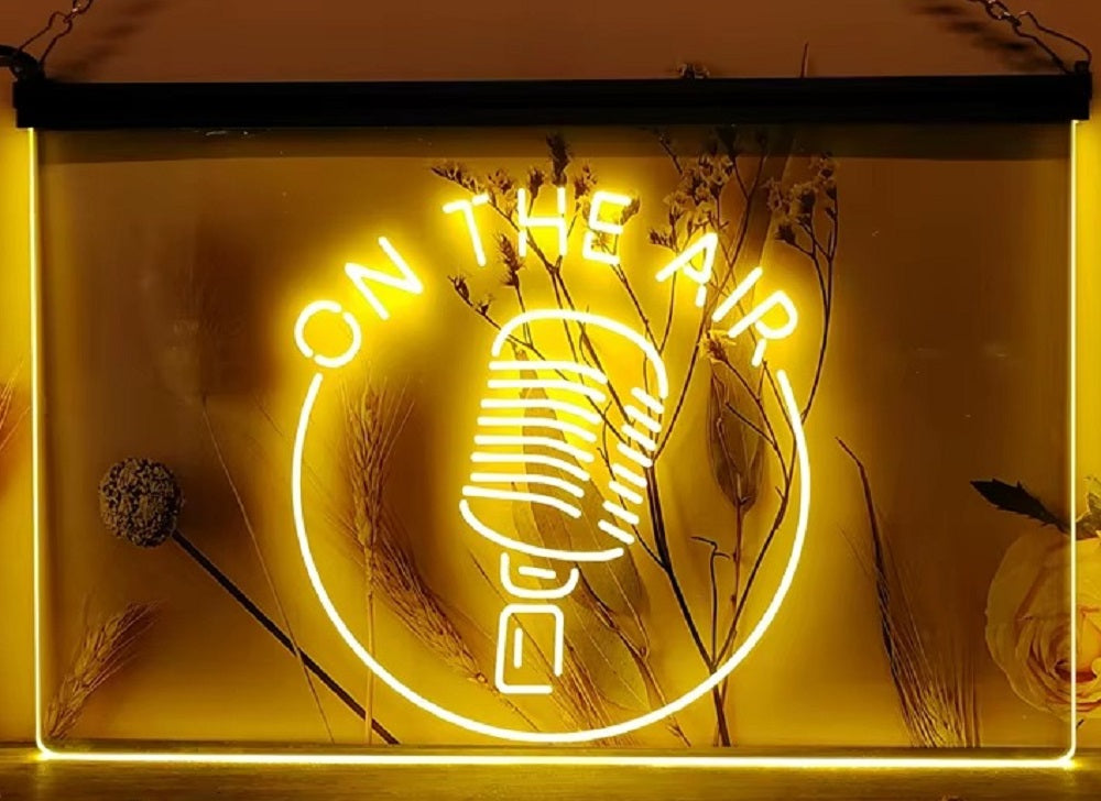 On The Air Mic Led Neon Sign Home Studio Room Audio Radio Studio Decor