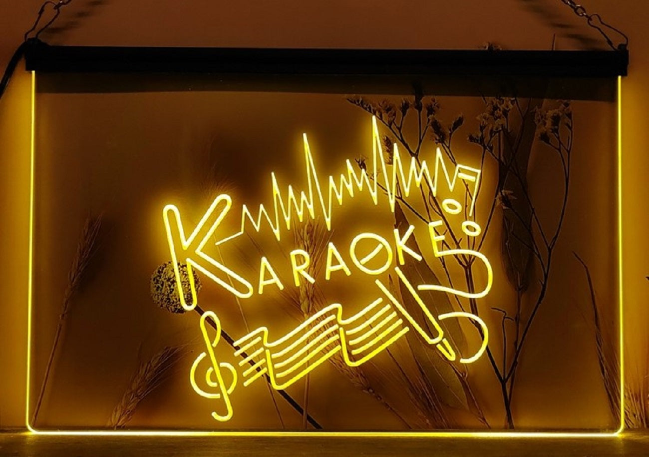 Karaoke Music Led Neon Sign Home Music Room Studio Music Shop Decor