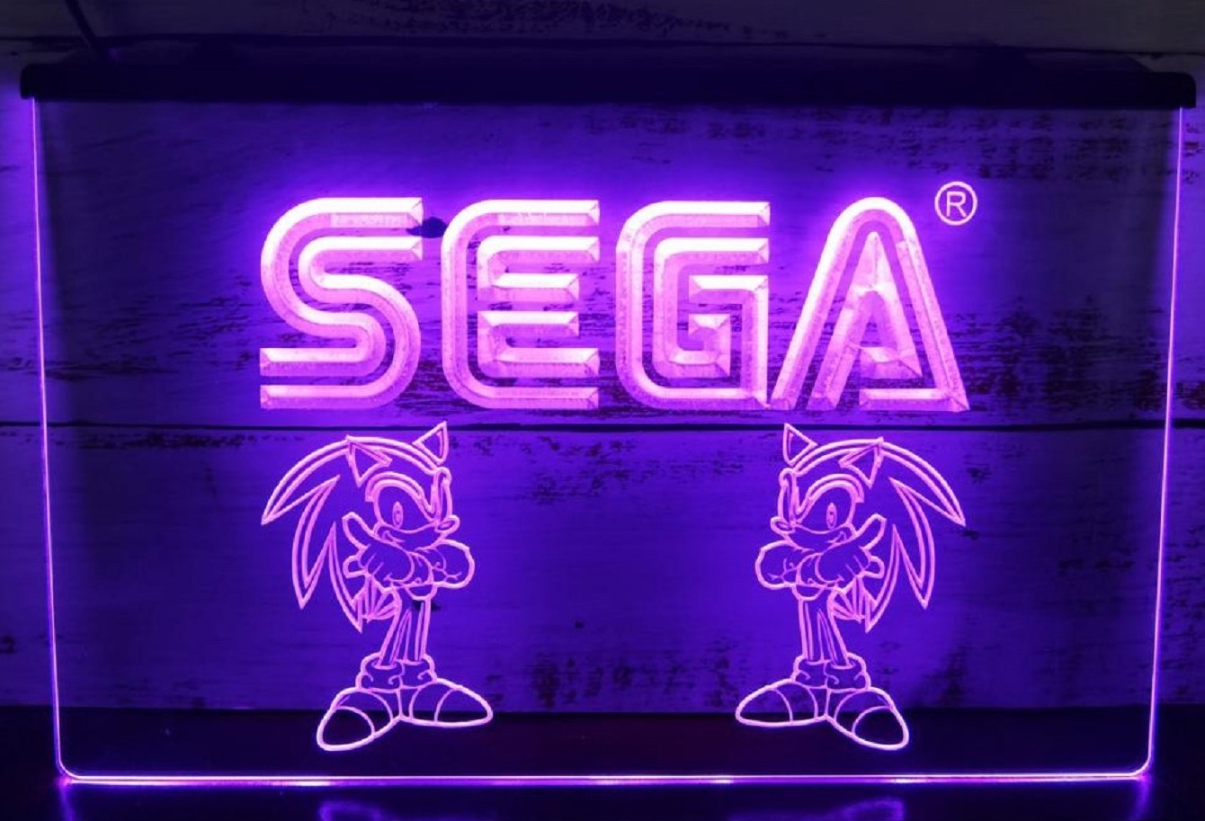 Sega Kids Game Led Neon Sign Home Kids Room Arcade Games Shop Decor