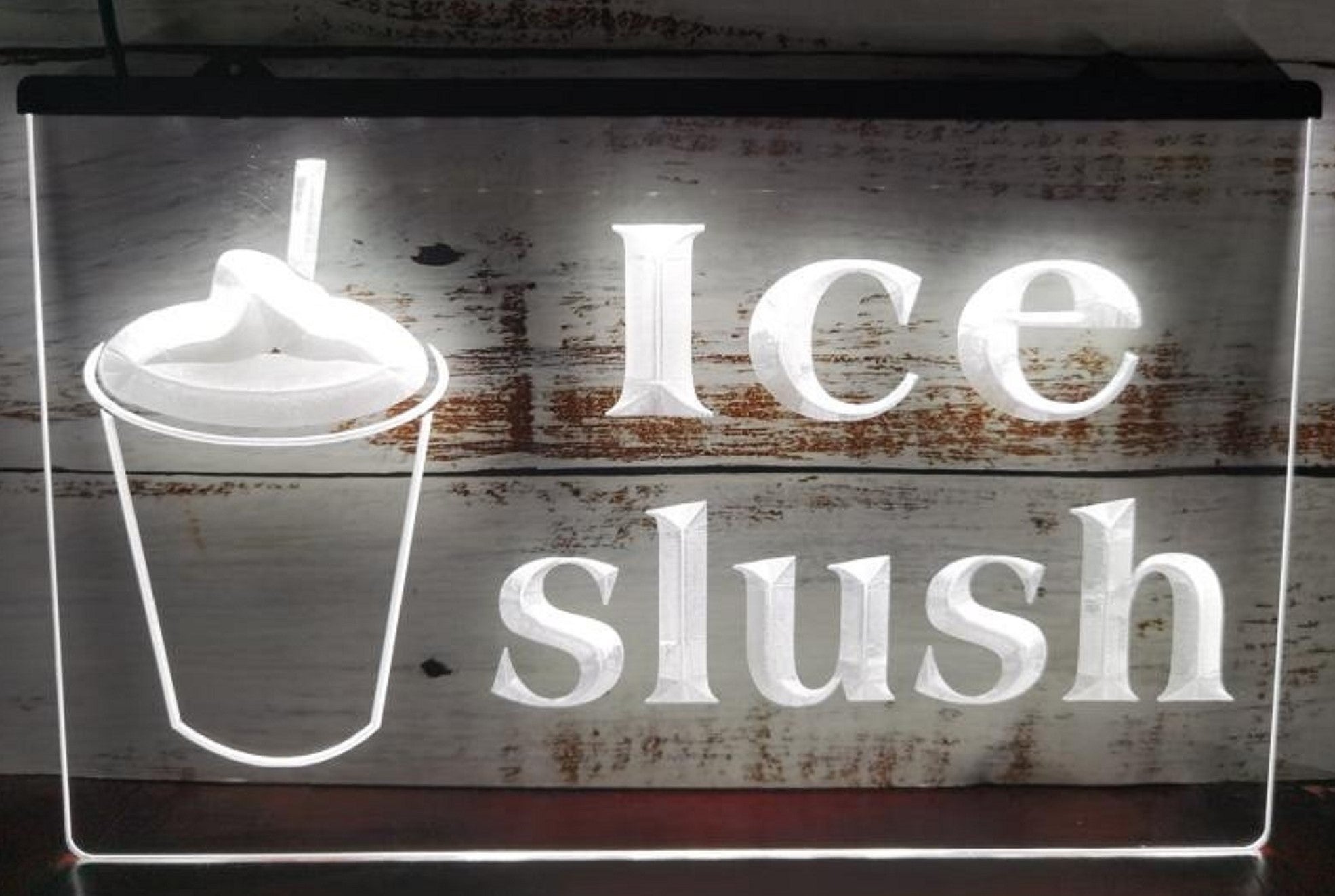 Ice Slush Led Neon Sign Slushie Ice Cream Store Decor