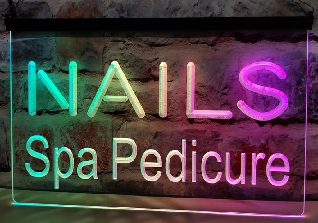 Nails Spa Pedicure Led Neon Sign Multi Mode Spa Beauty Salon Decor