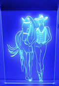 Cowgirl Led Neon Sign Western Cowgirl Room Wall Or Desktop Decor