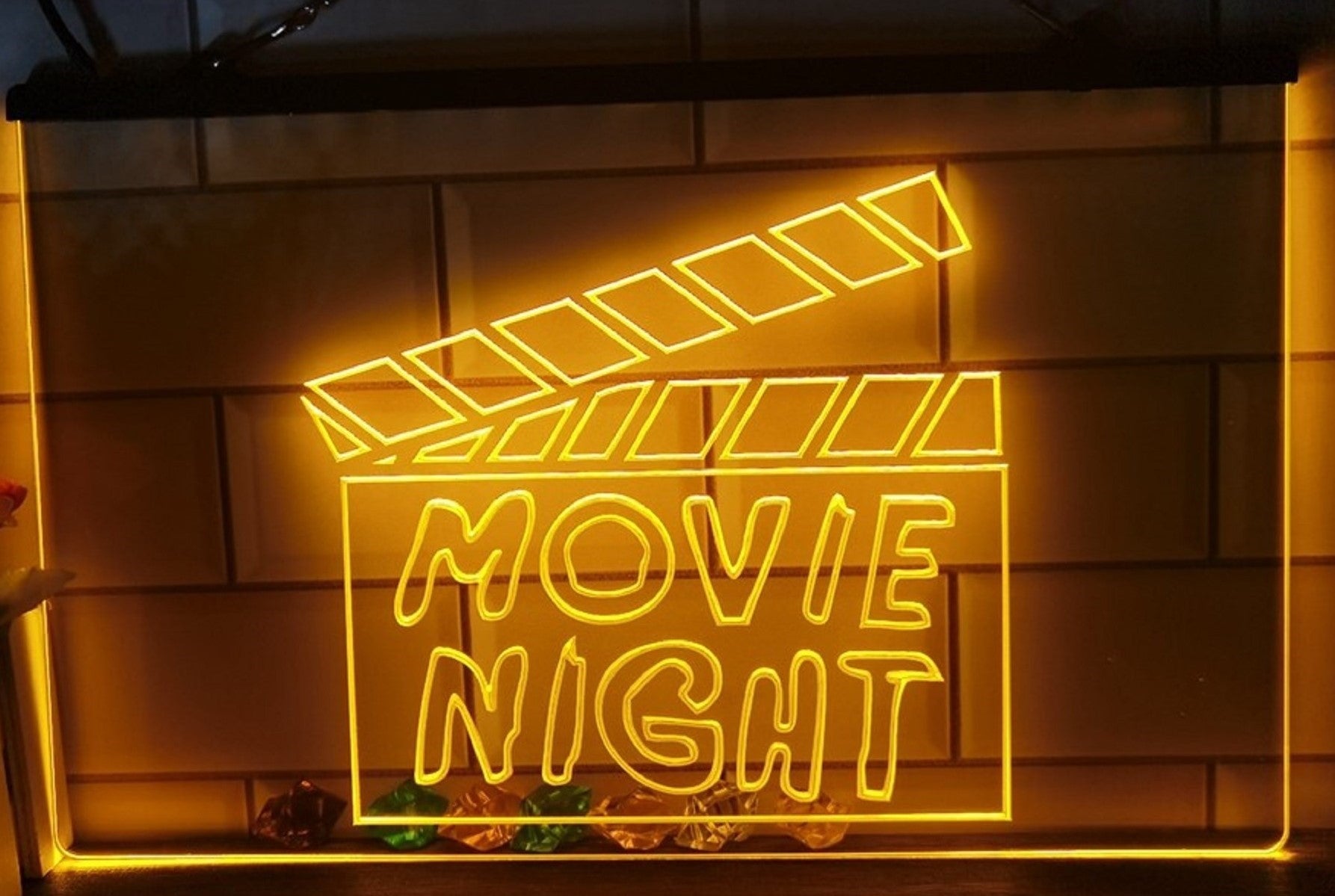 Movie Night Led Neon Sign Studio Cinema Theatre Home Movie Room Decor