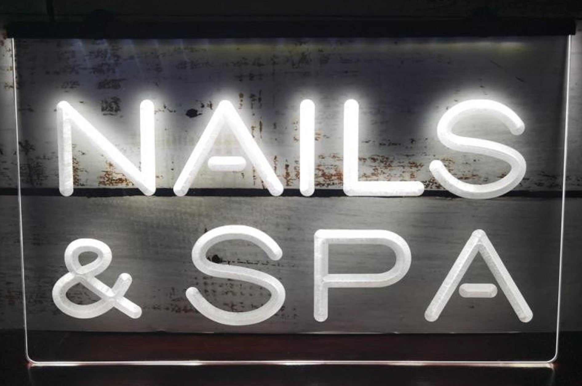 Nails & SPA Led Neon Sign Spa Beauty Salon Decor Wall Hanging OR Desktop