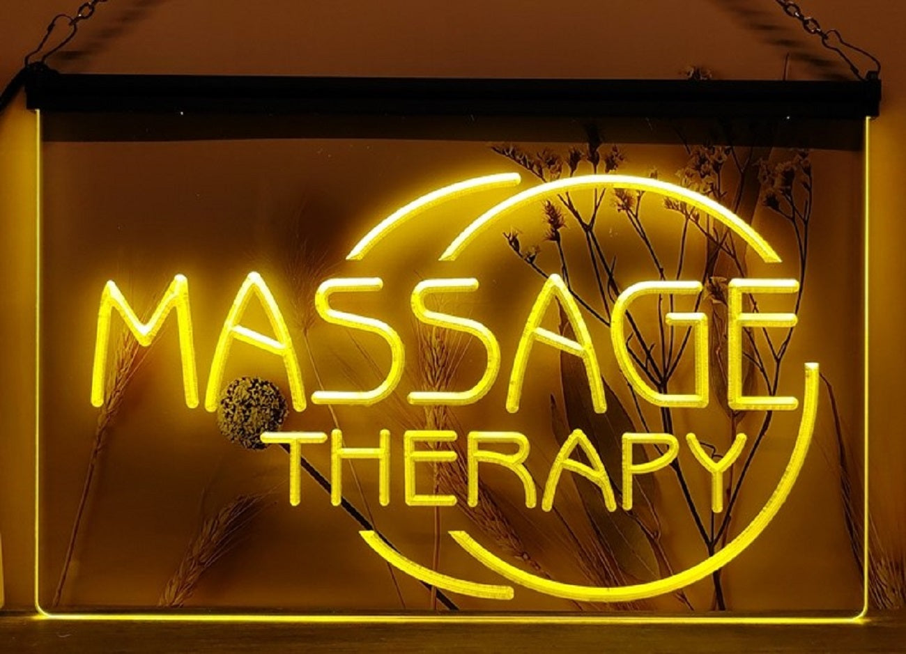 Massage Therapy Led Neon Sign Massage Spa Beauty Salon Decor Wall Hanging OR Desktop