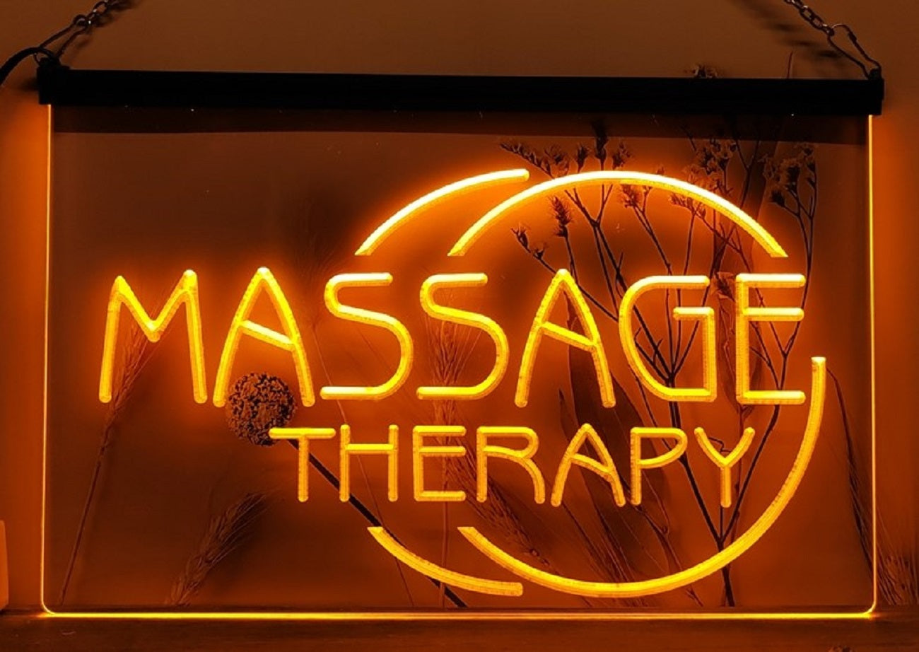 Massage Therapy Led Neon Sign Massage Spa Beauty Salon Decor Wall Hanging OR Desktop