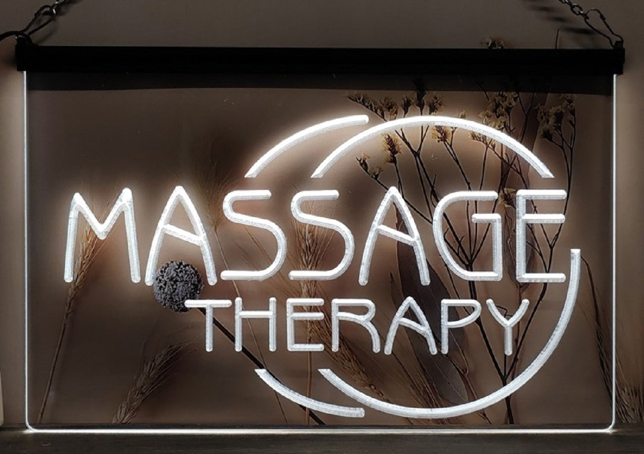Massage Therapy Led Neon Sign Massage Spa Beauty Salon Decor Wall Hanging OR Desktop