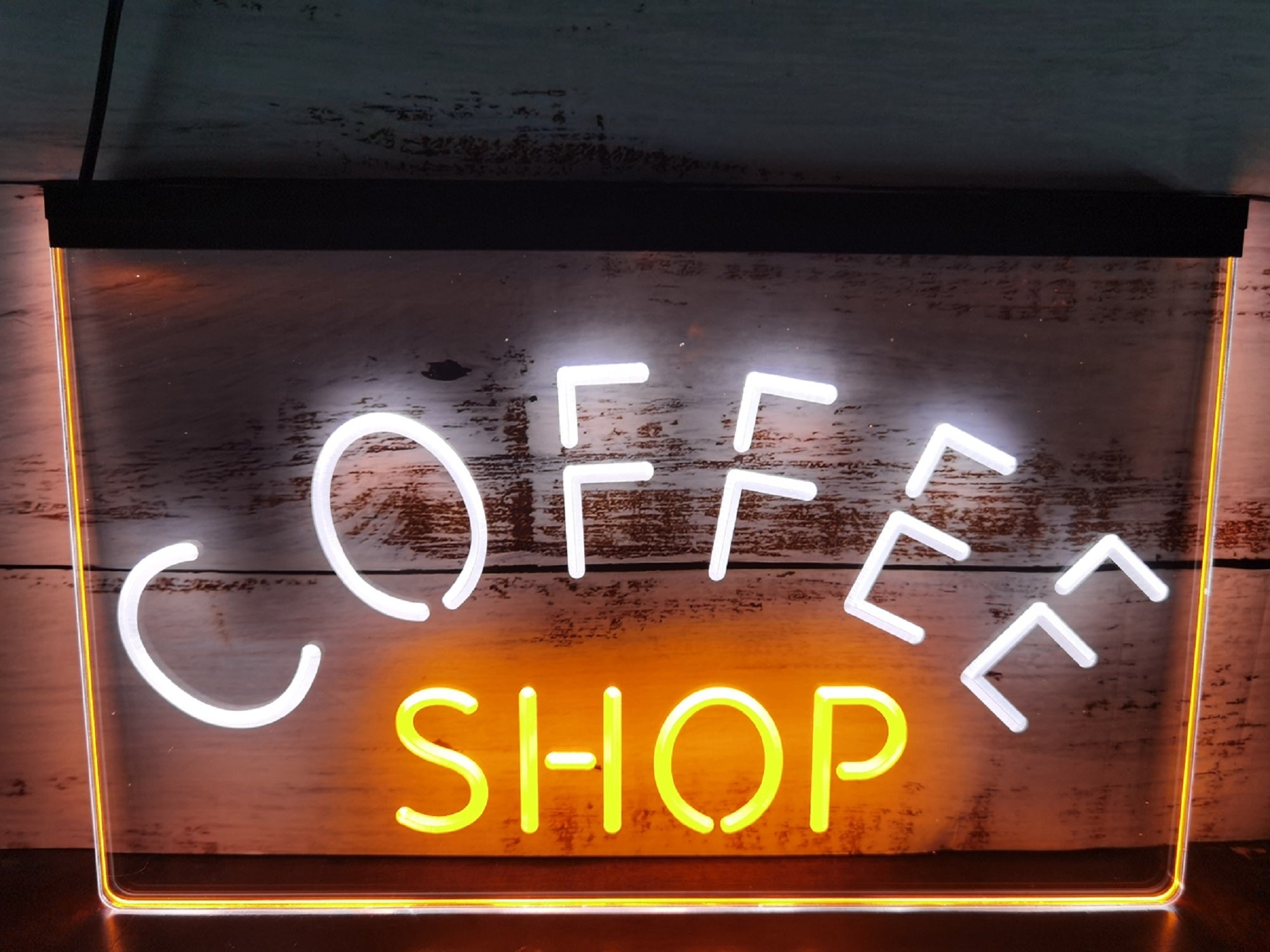 Coffee Shop Led Neon Sign Dual Color Coffee Shop Decor